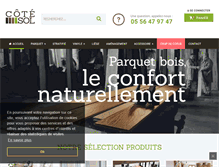 Tablet Screenshot of cotesol-parquet.com